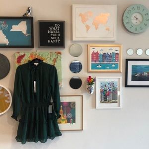 NSR Long Sleeve Green Dress